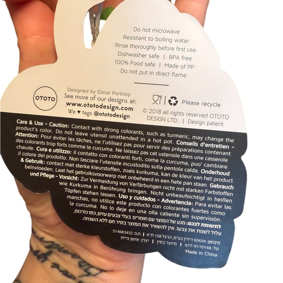 OTOTO Jungle Spoon - Leaf Pasta Server Utensil - Picture 5 of 6